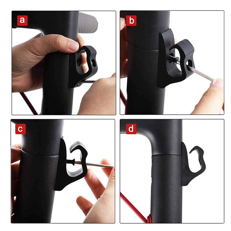 Gancio Anteriore Per Monopattino Elettrico Xiaomi Mijia M365 / Pro / 1S / Pro2 - Supporto In Nylon Per Borse, Capacità 70kg, Facile Installazione